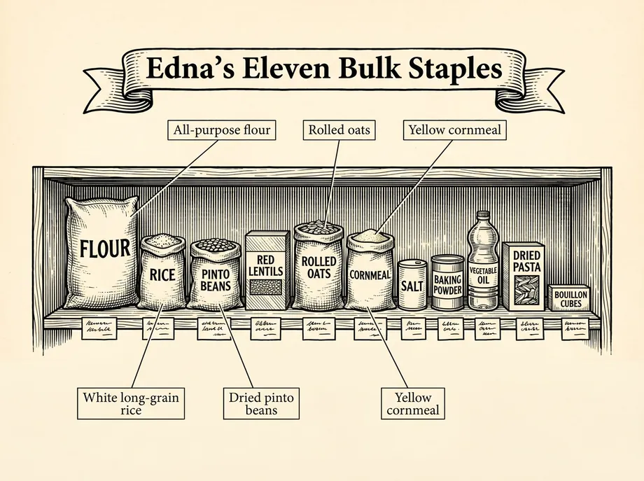 Edna's pantry staples